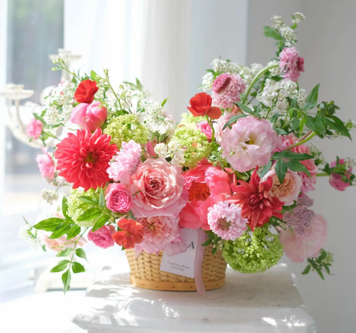 FLORAL BASKET BOUQUET – JARDIN D'ETE, Markham ON