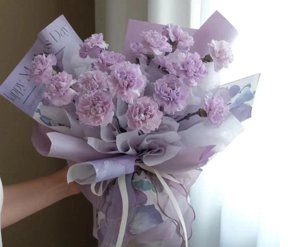 Lavender Carnation Bouquet (24 Stems)