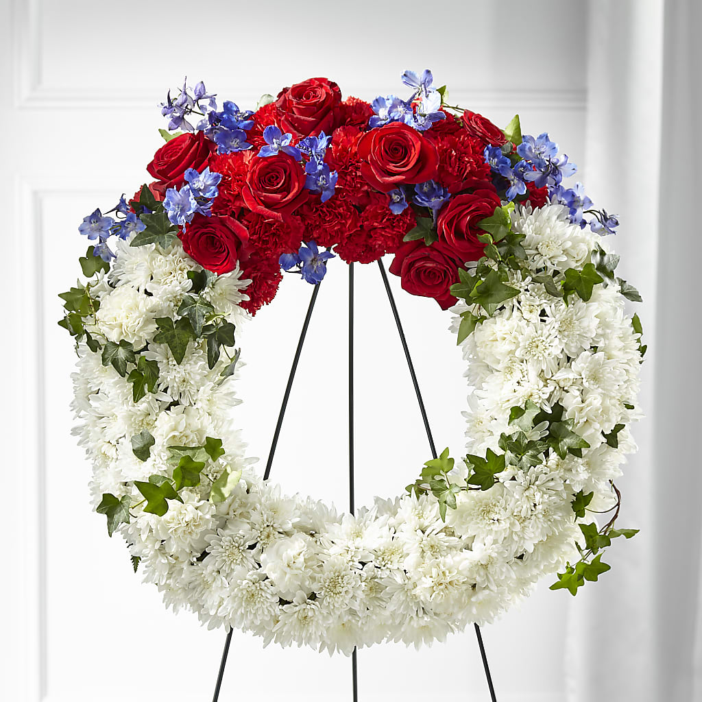 Patriotic Passion Wreath – JARDIN D'ETE, Markham ON
