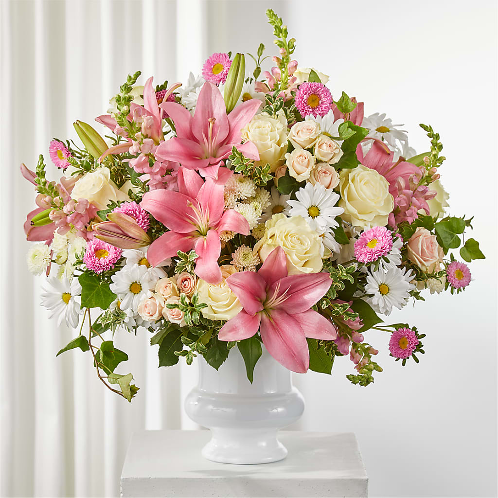 Empathetic Blooms Urn Arrangement – JARDIN D'ETE, Markham ON