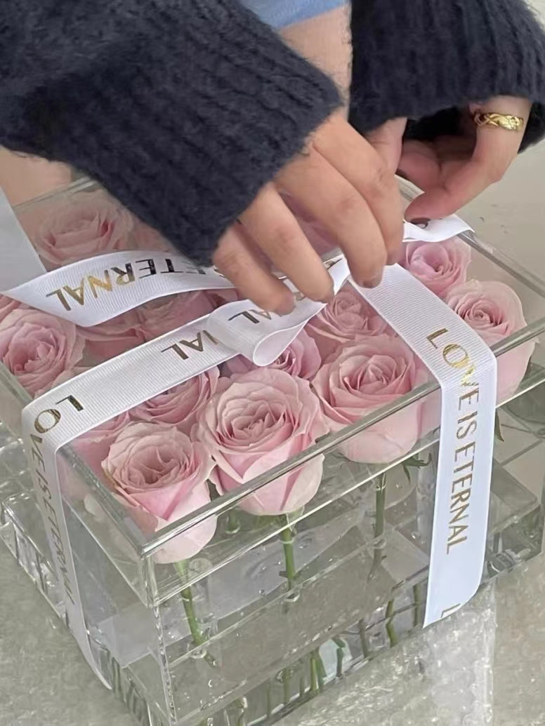 Crystal Cube Rose Gift – JARDIN D'ETE, Markham ON