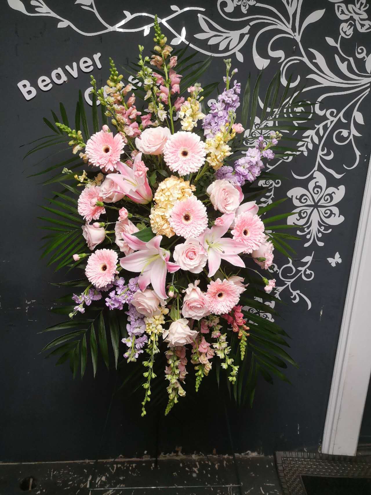 Blush Farewell Standing Spray