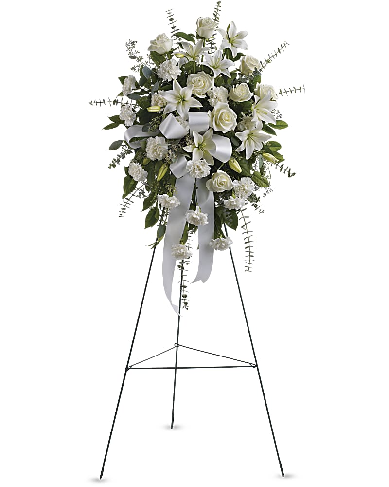 Peaceful White Remembrance Spray
