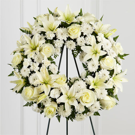 Corona de homenaje preciada