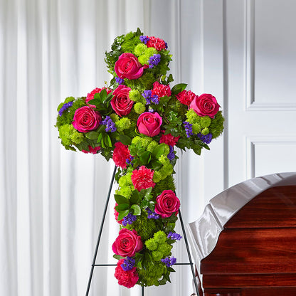 Tribute Rose Floral Cross – JARDIN D'ETE, Markham ON