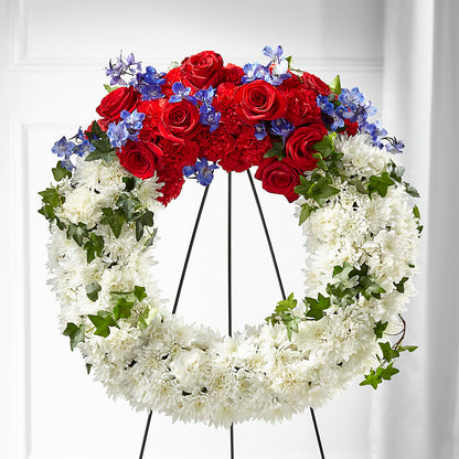 Patriotic Passion Wreath – JARDIN D'ETE, Markham ON