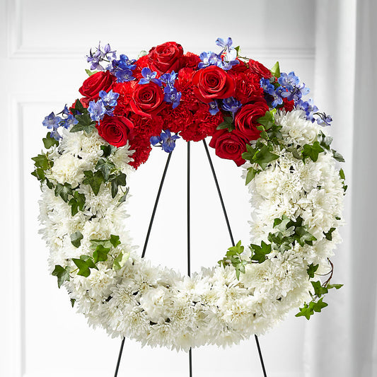 Patriotic Passion Wreath – JARDIN D'ETE, Markham ON