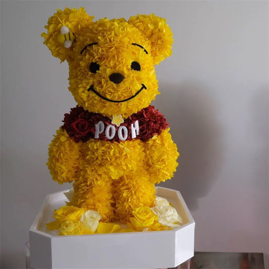 ETERNAL FLOWERS BEAR (ACRYLIC BOX )