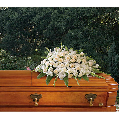 Eternal White Casket Spray – JARDIN D'ETE, Markham ON
