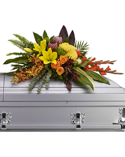 Tropical Farewell Casket Spray – JARDIN D'ETE, Markham ON