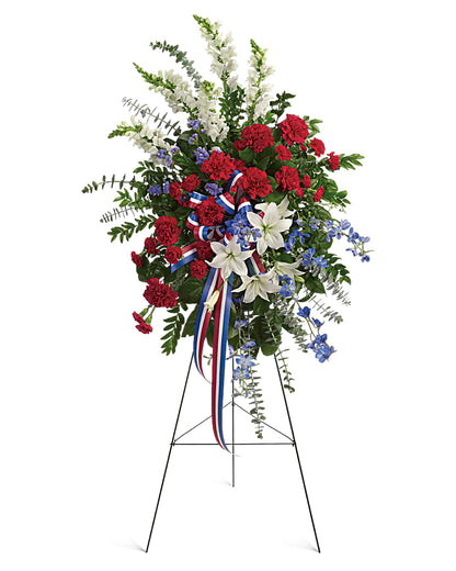Patriotic Honor Standing Spray – JARDIN D'ETE, Markham ON